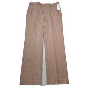 Perry Ellis Portfolio Dress Pants Mens 33x32‎ Salmon Modern Fit Flex Stretch NEW